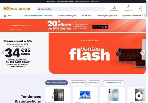 Boulanger mars 2026