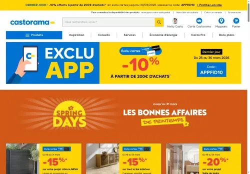 Castorama avril 2026
