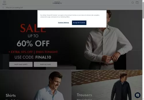 Charles Tyrwhitt janvier 2026