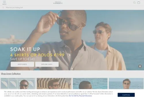 Charles Tyrwhitt avril 2026