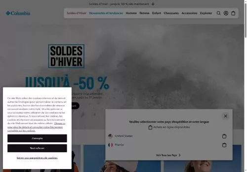 Columbia janvier 2026