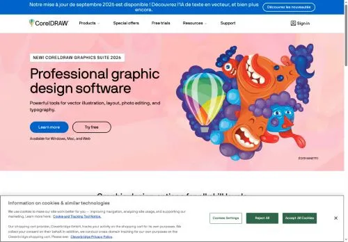 CorelDRAW septembre 2026