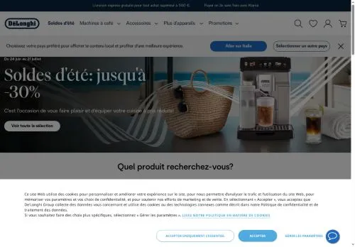 Delonghi juillet 2026