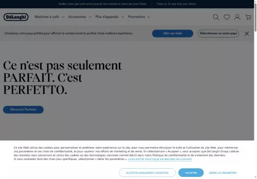 Delonghi janvier 2026