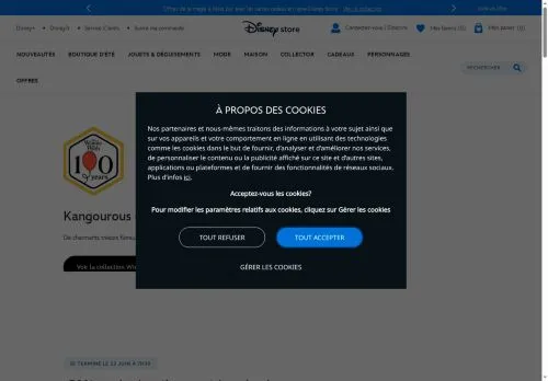 Disney Store juin 2026