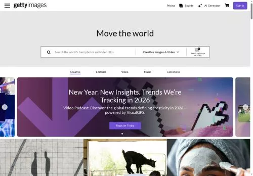 Getty Images janvier 2026