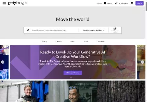 Getty Images mars 2026