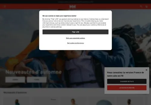 Helly Hansen septembre 2026