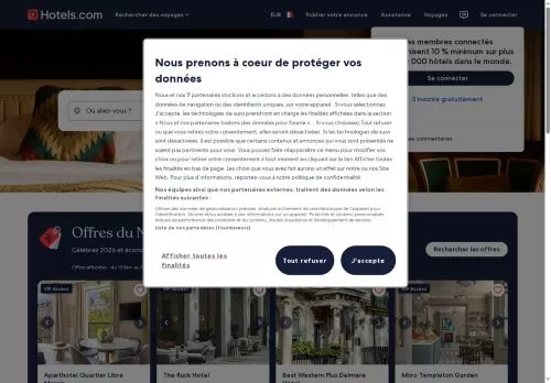 Hotels.com janvier 2026