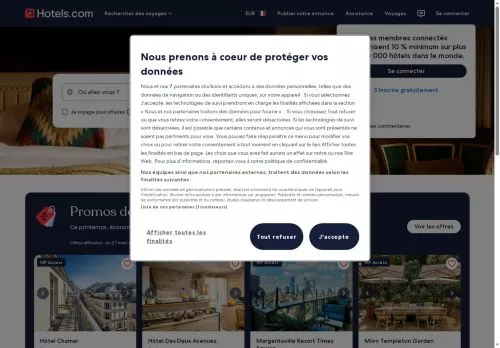 Hotels.com mars 2026