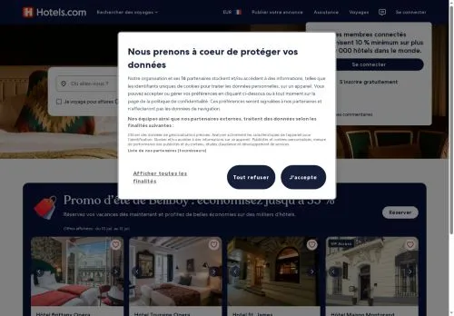 Hotels.com juin 2026