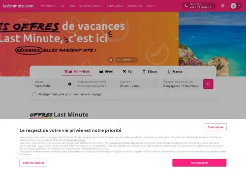 Lastminute avril 2026