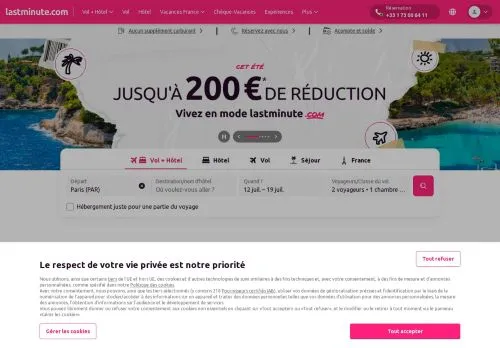 Lastminute juillet 2026