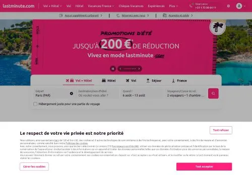 Lastminute août 2026