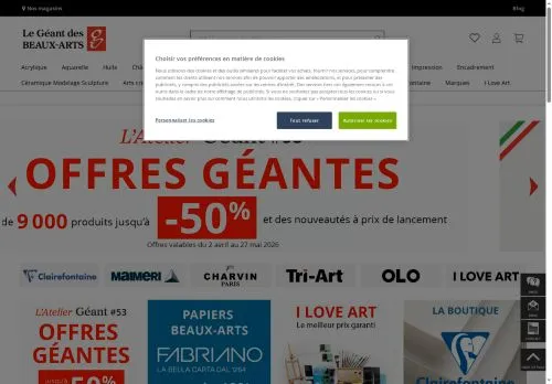 Le Géant des Beaux Arts avril 2026