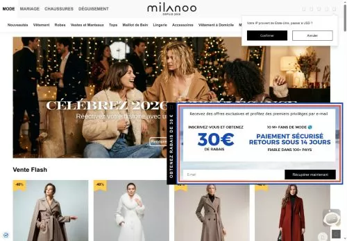 Milanoo janvier 2026