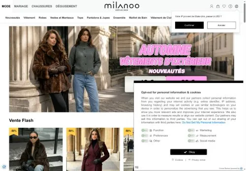 Milanoo octobre 2026