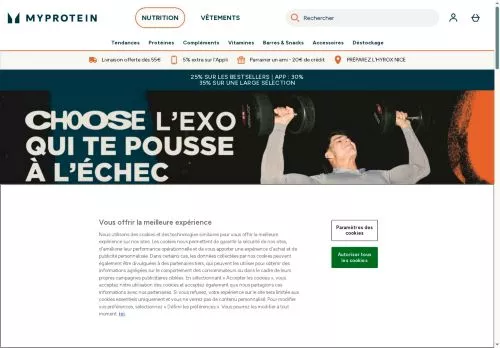 Myprotein janvier 2026