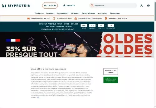 Myprotein janvier 2026