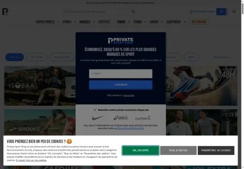 Private Sport Shop septembre 2026