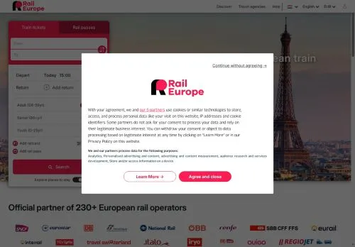 Rail Europe août 2026