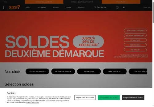 Size? juillet 2026