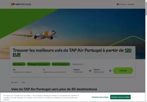 TAP Air Portugal février 2026