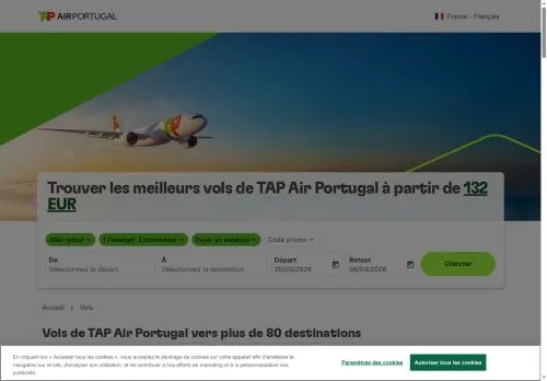 TAP Air Portugal mars 2026