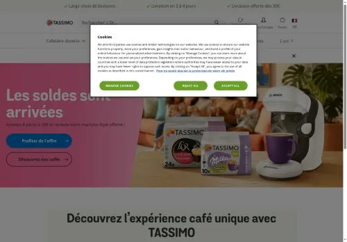 Tassimo juillet 2026