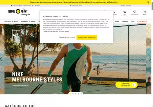 Tennis Point janvier 2026