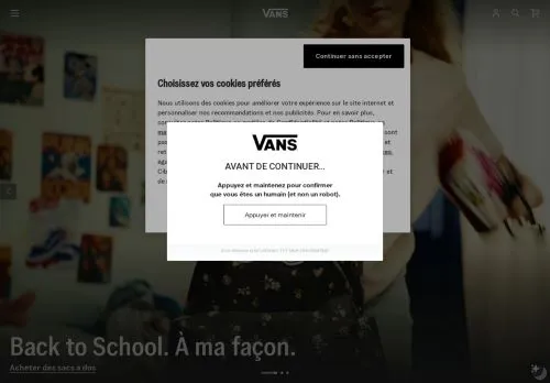 Vans août 2026