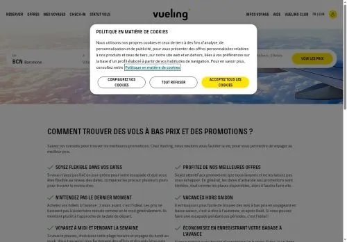 Vueling août 2026