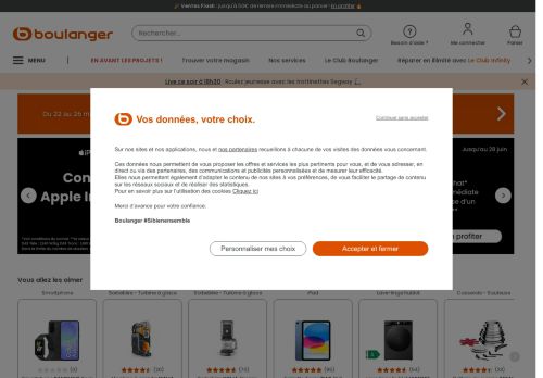 Code promo Boulanger → 20% en avril 2024