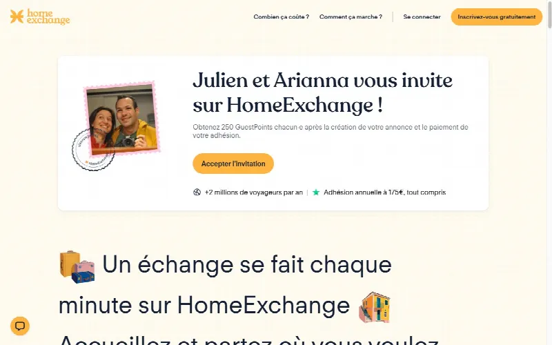 Homeexchange octobre 2026