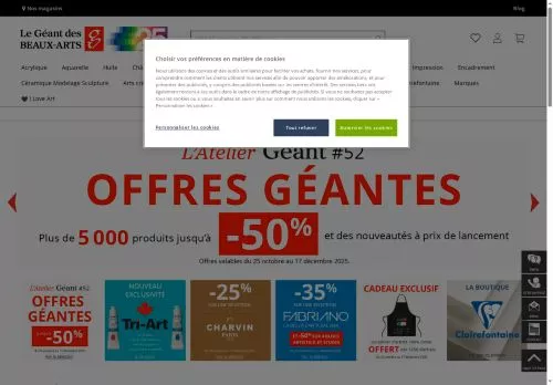 Le Géant des Beaux Arts décembre 2025