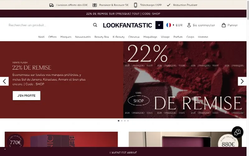 Look Fantastic octobre 2026