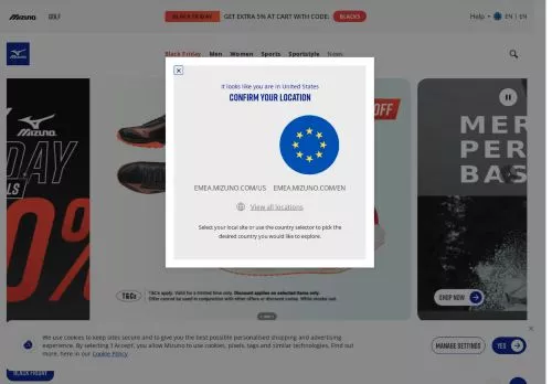 Mizuno novembre 2025