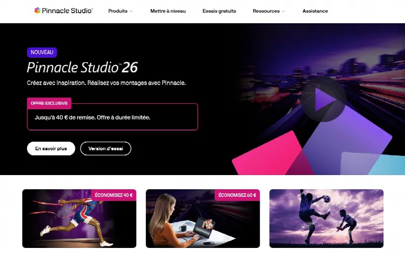 Pinnacle Studio octobre 2026