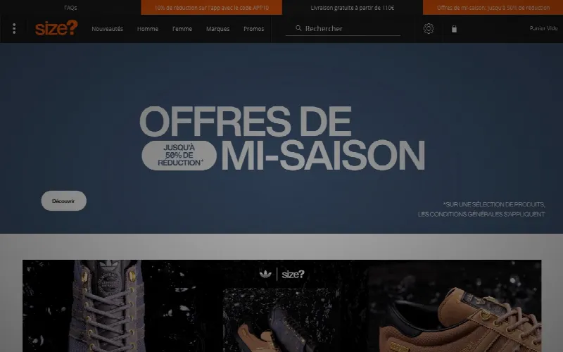 Size? octobre 2026