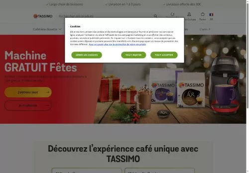 Tassimo décembre 2025