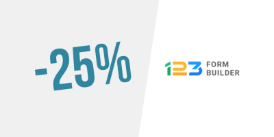 25% de réduction sur 123FormBuilder Gold — Abonnement annuel