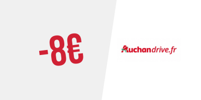 8€ de réduction chez Auchan Drive
