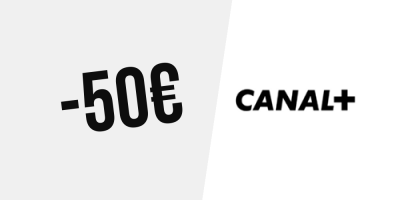 50€ de réduction sur votre abonnement 2 ans chez Canal Plus