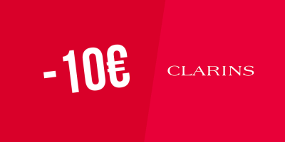 10€ offert pour toute première commande chez Clarins