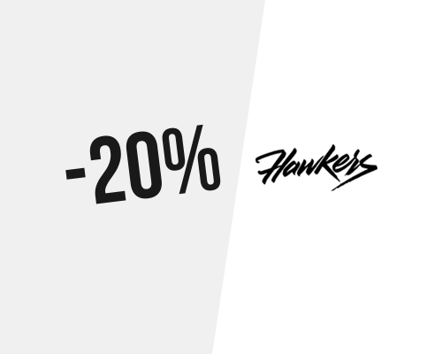 20% de réduction sur tous les produits chez Hawkers