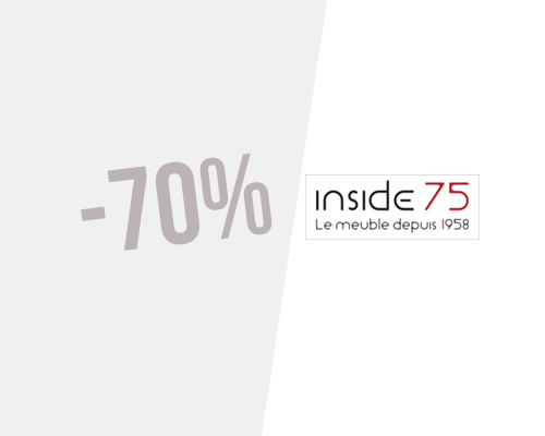Soldes ! Jusqu’à 70% de réduction chez inside75