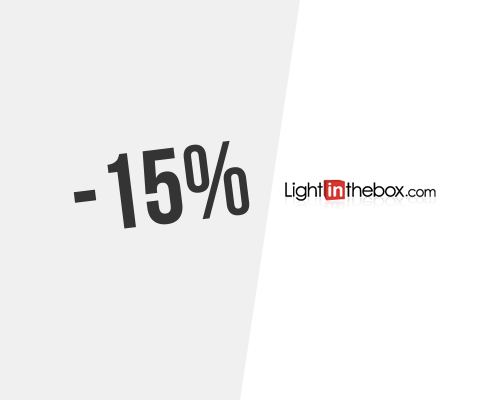 15% de réduction chez Light in the box