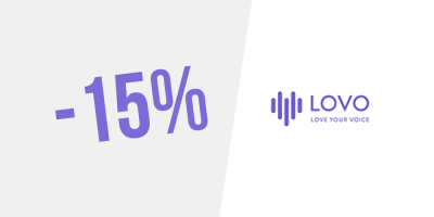 Exclusif ! 15% de réduction sur Lovo Unlimited (abonnement annuel)