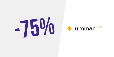 Exclusif ! Jusqu&rsquo;à 75% de réduction + 10€ supplémentaire sur Luminar Neo