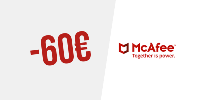 60€ de réduction sur McAfee® Total Protection pour 10 équipements